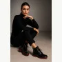 Women's black low-cut ankle boots Flisalla (Poland) model 5139