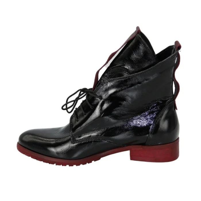 Women's black low-cut ankle boots Flisalla (Poland) model 5139