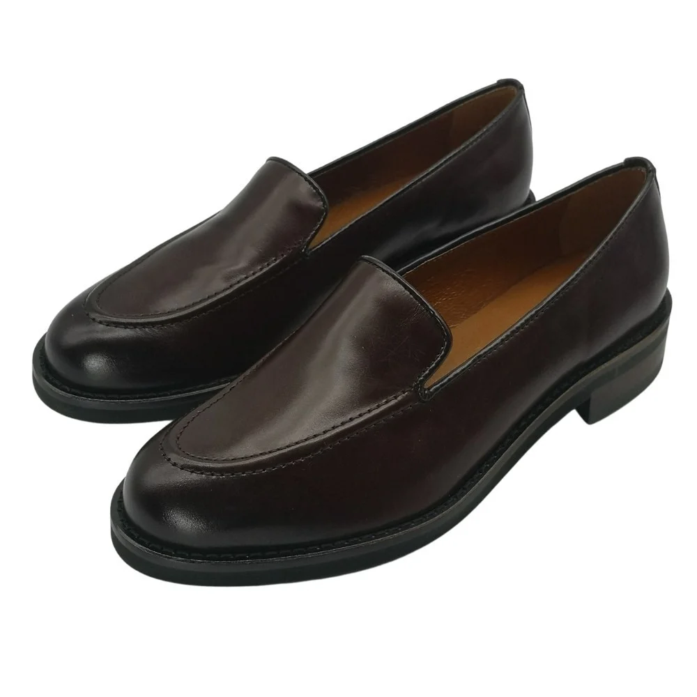 Women's brown loafers Solo Femme (Poland) model 5148