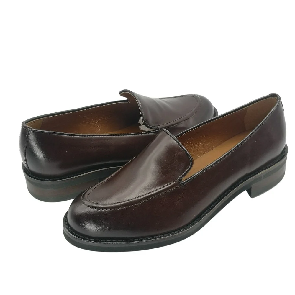 Women's brown loafers Solo Femme (Poland) model 5148