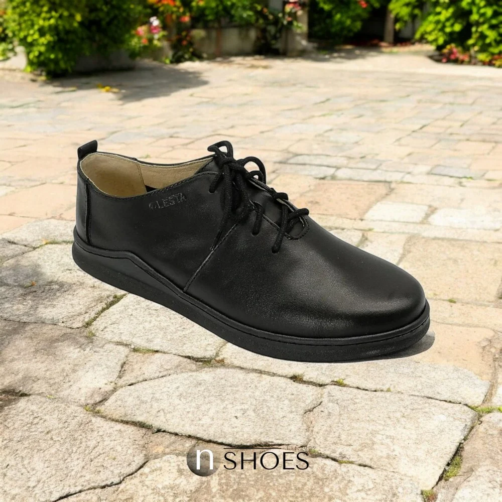 Женские черные туфли комфорт Lesta (Польша) модель 5152