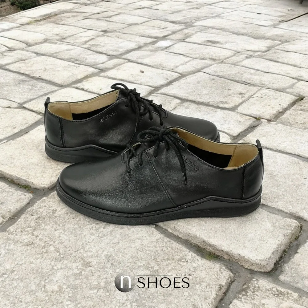 Женские черные туфли комфорт Lesta (Польша) модель 5152