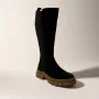 Женские черные сапоги демисезонные Solo Femme (Польша) модель 5162