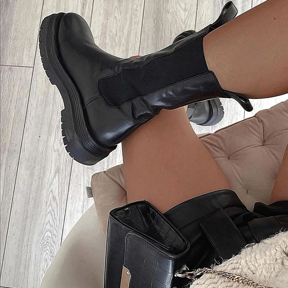 Жіночі чорні черевики Solo Femme (Польща) модель 5163