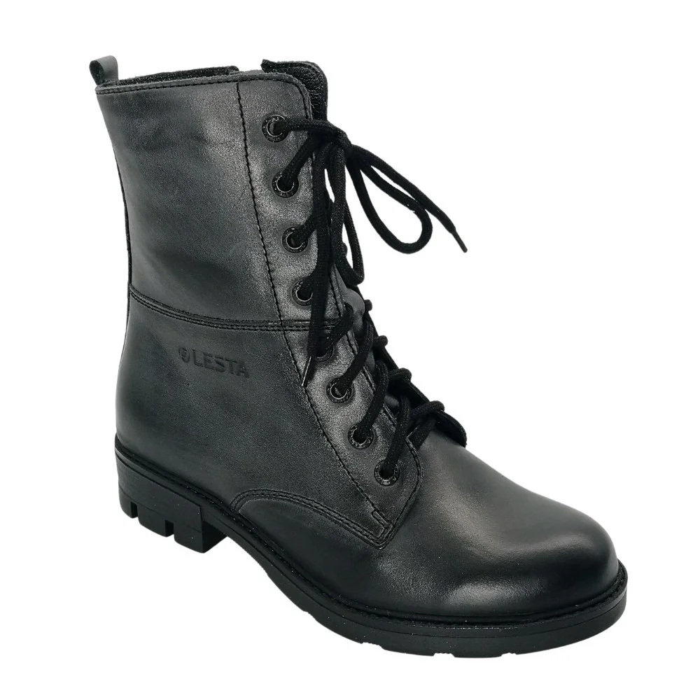 Женские серые ботинки демисезонные Lesta (Польша) модель 5169