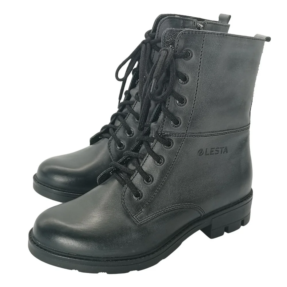 Женские серые ботинки демисезонные Lesta (Польша) модель 5169