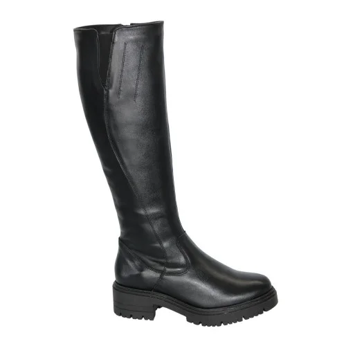Women's classic leather boots Best but 01466-czarny 5172 made of genuine leather with Eurowinter insulation size 37 with a discount from a Polish factory