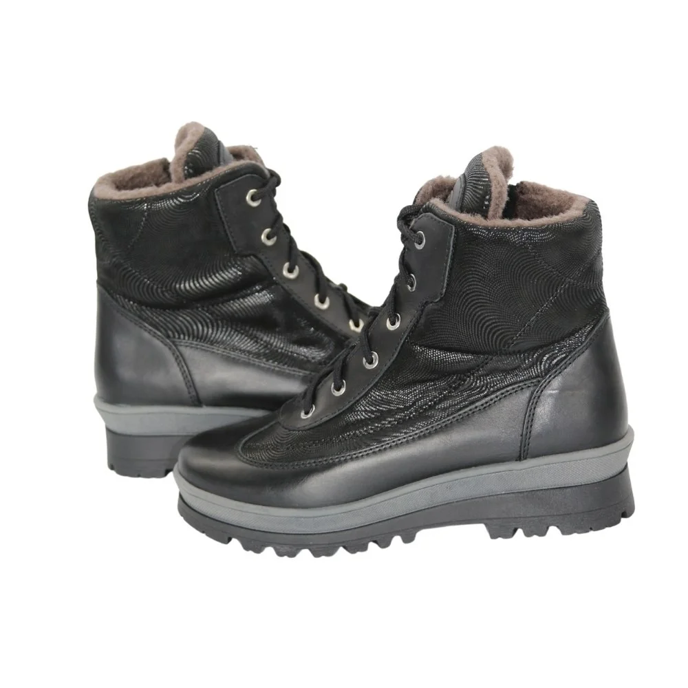 Жіночі чорні черевики зимові Lesta (Польща) модель 5185