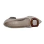 Women's beige mid-heeled pumps Kaniowski (Poland) model 5192