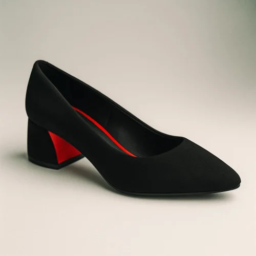 Women's black pumps Kaniowski Poland k-0536/02-532 5196