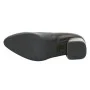 Women's black pumps with medium heels Kaniowski (Poland) model 5198
