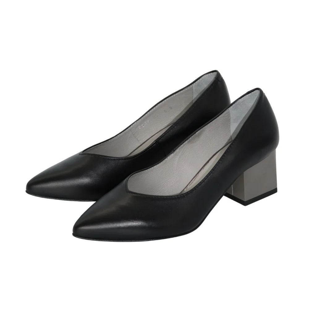 Женские черные туфли-лодочки Kaniowski Польша k-0324/01 5200 