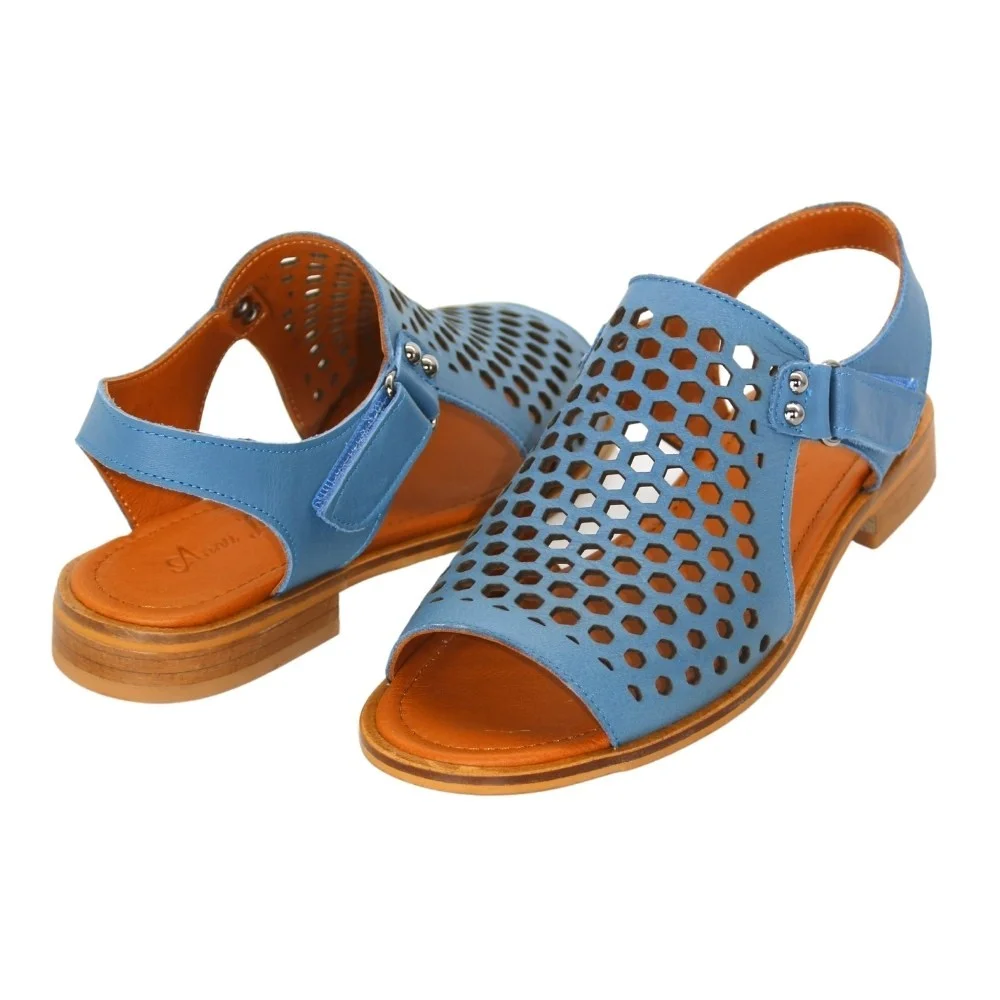 Женские синие босоножки Anna Lucci (Турция) модель 5212