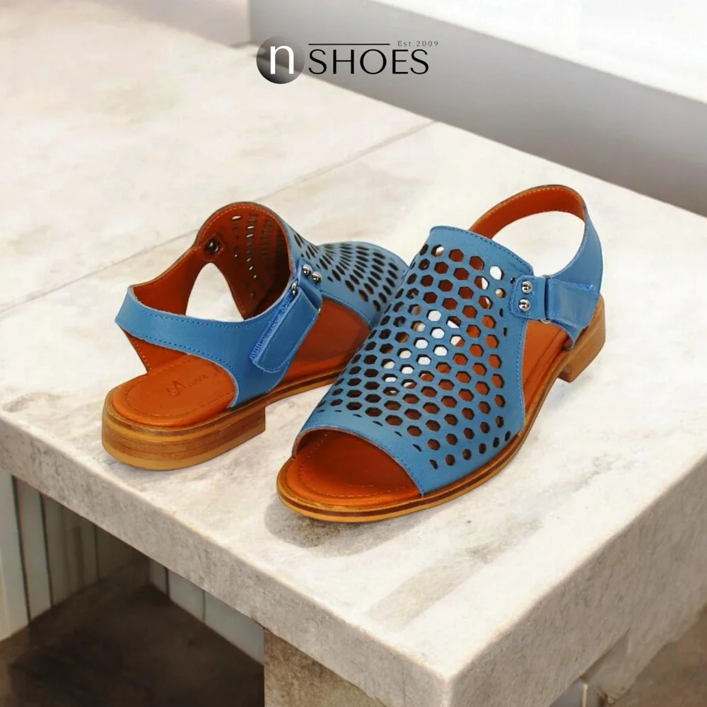 Женские синие босоножки Anna Lucci (Турция) модель 5212