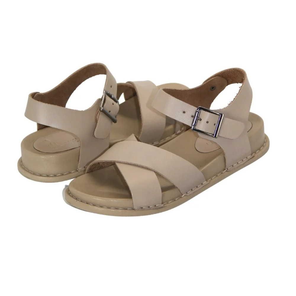 Women's beige sandals Lonza (Turkey) model 5215