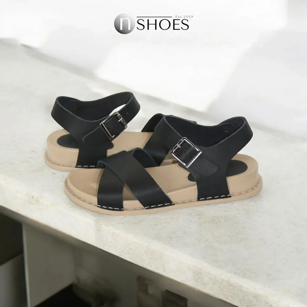 Жіночі чорні босоніжки Lonza (Туреччина) модель 5216