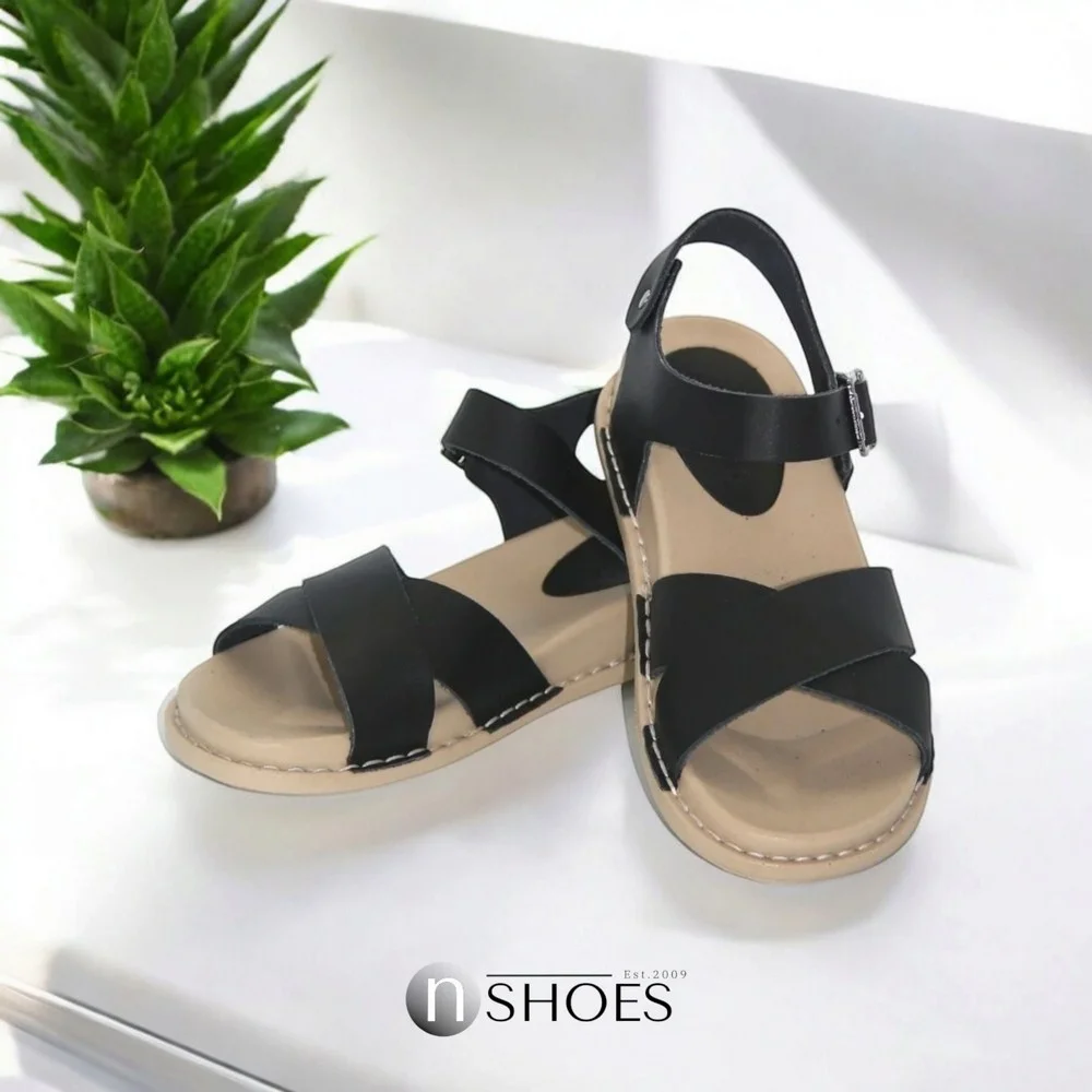 Жіночі чорні босоніжки Lonza (Туреччина) модель 5216