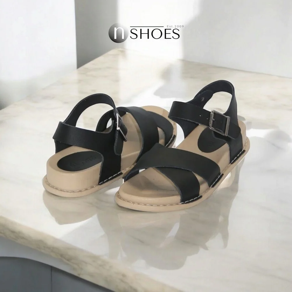 Жіночі чорні босоніжки Lonza (Туреччина) модель 5216