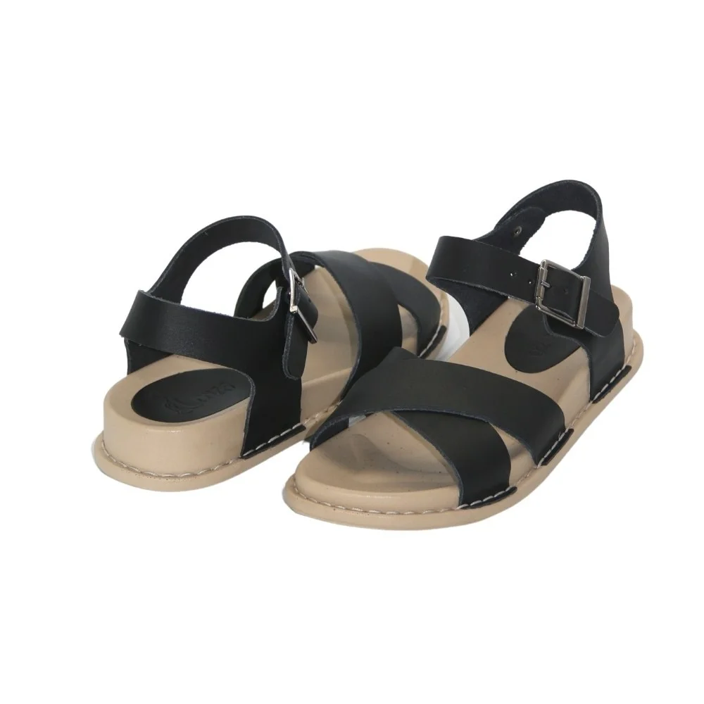 Жіночі чорні босоніжки Lonza (Туреччина) модель 5216