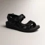 Women’s Black Sandals Lonza 176753 2051 BLACK KOGA Genuine Leather