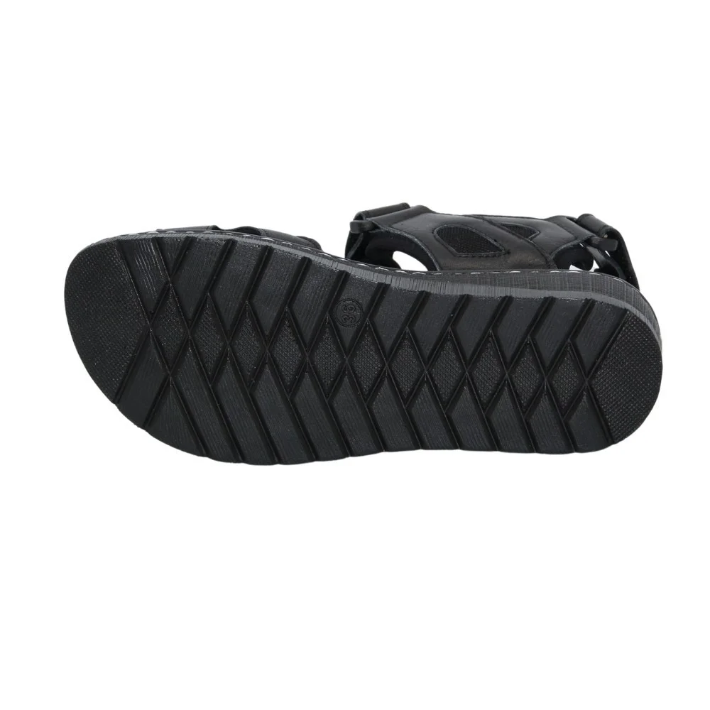 Women’s Black Sandals Lonza 176753 2051 BLACK KOGA Genuine Leather