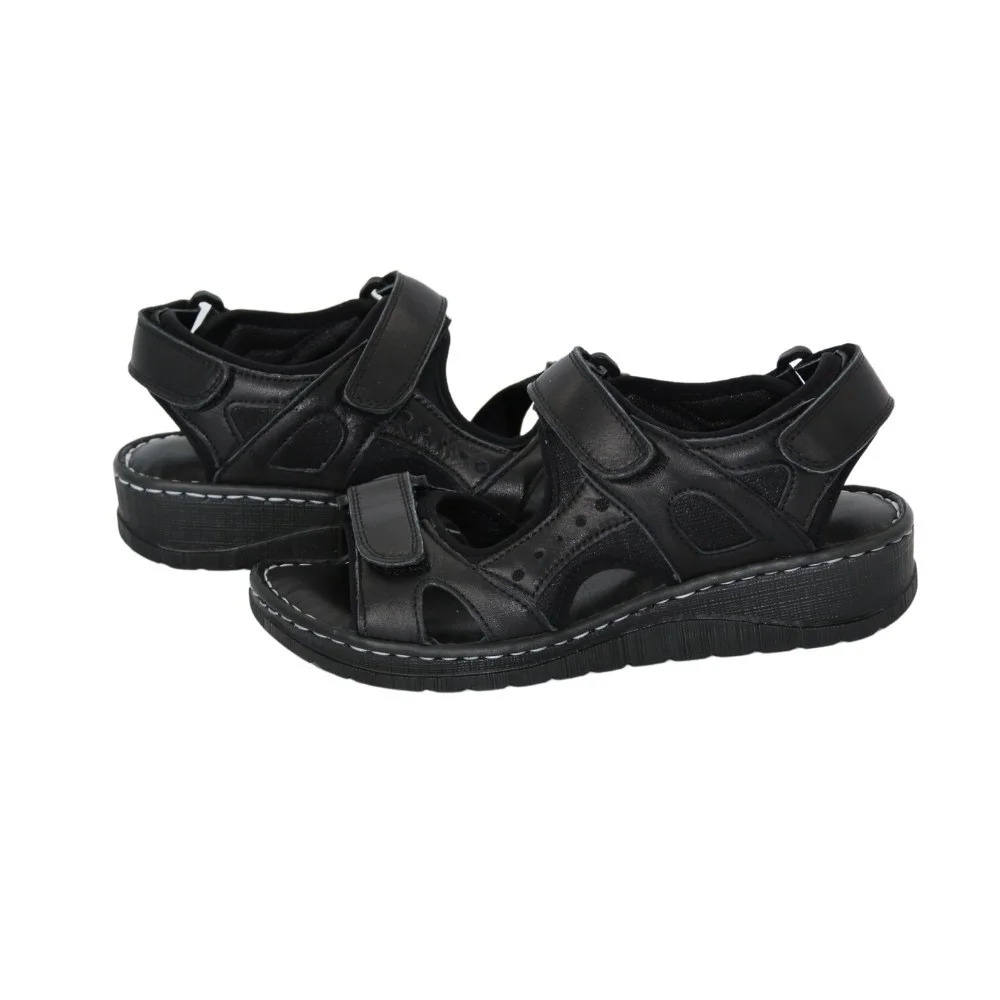 Women’s Black Sandals Lonza 176753 2051 BLACK KOGA Genuine Leather