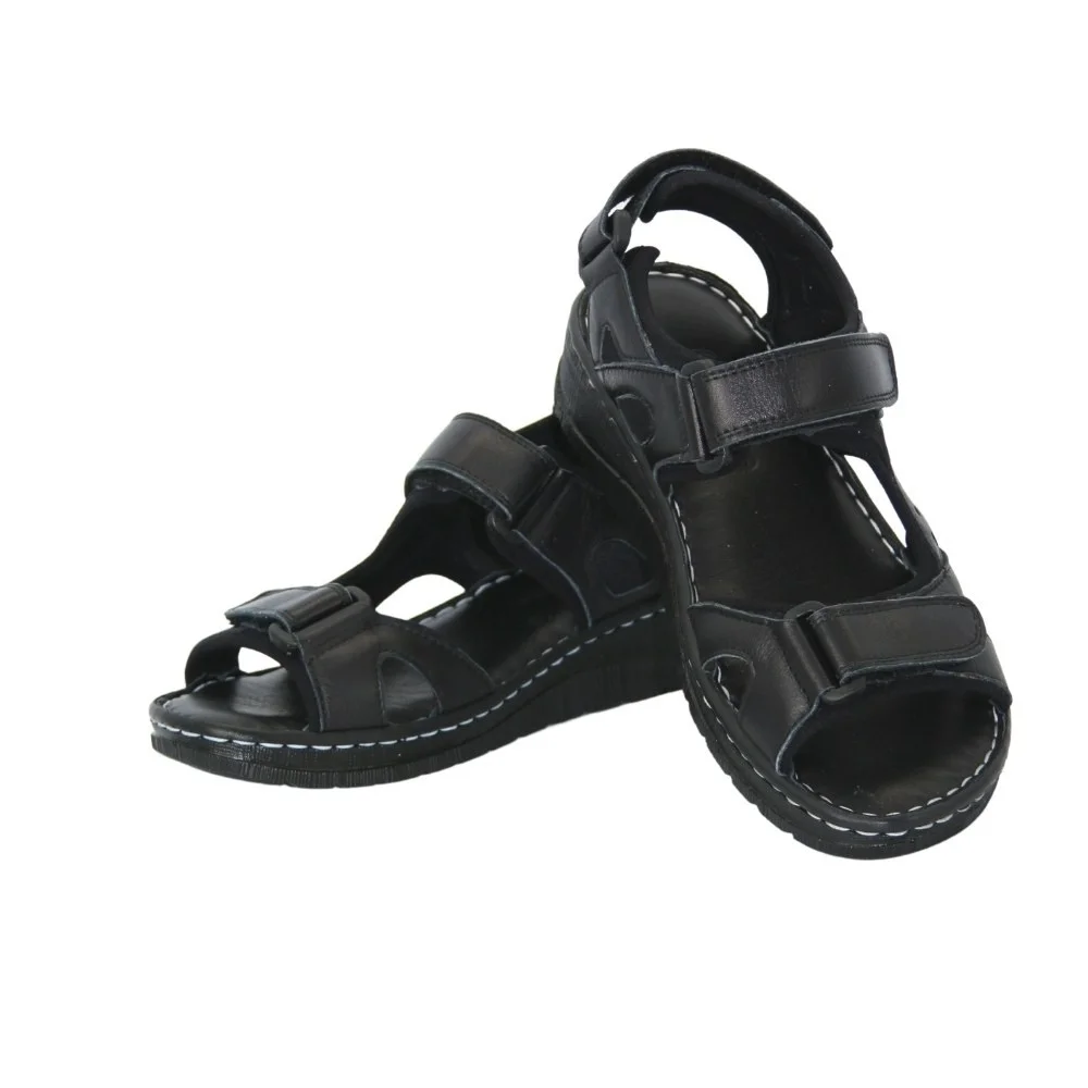 Women’s Black Sandals Lonza 176753 2051 BLACK KOGA Genuine Leather