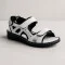 Women's white hiking sandals Lonza Türkiye 171813 176734 2051 WHITE 5243 made of genuine leather