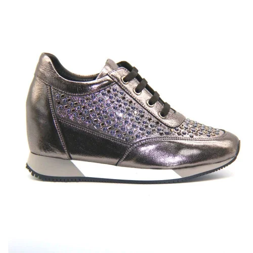 Кроссовки женские серебристые EuroModa kalite 19-15 Colour 1050-446