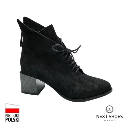 Boots for women black Bellum Poland b-1305 czarny 4914