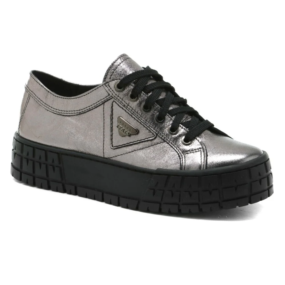 Жіночі сріблясті кеди Contes Польща арт 557-platy-caly