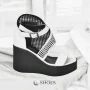Женские летние босоножки Marsel 159384-02 из белой натуральной кожи