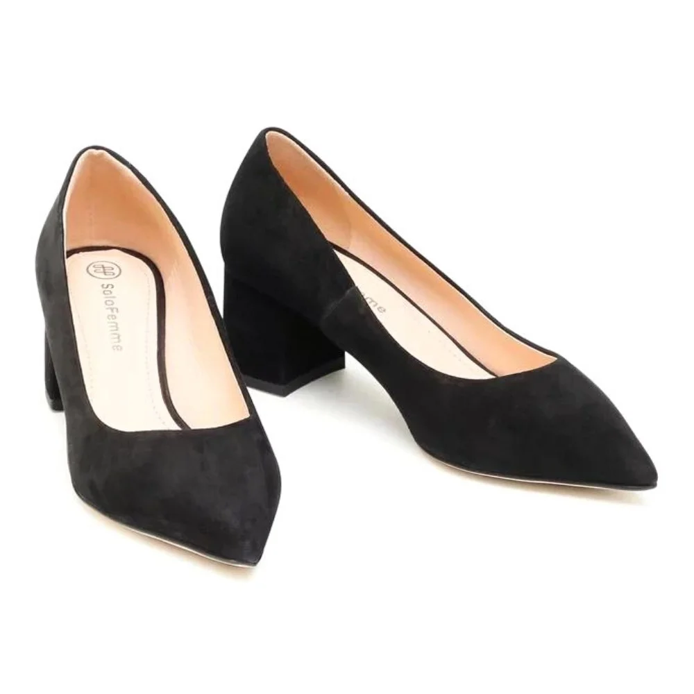 Women's black shoes Solo Femme (Poland) model 4964