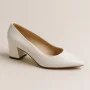 Women's white shoes Solo Femme (Poland) model 4966