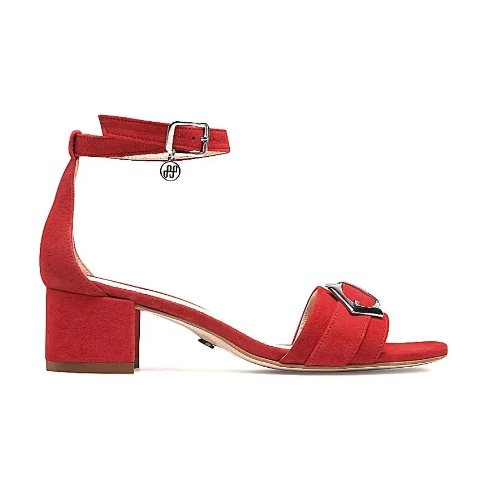 Women’s pink leather sandals Solo Femme 73412-01-L57/000-07-00