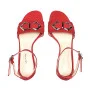 Women’s pink leather sandals Solo Femme 73412-01-L57/000-07-00