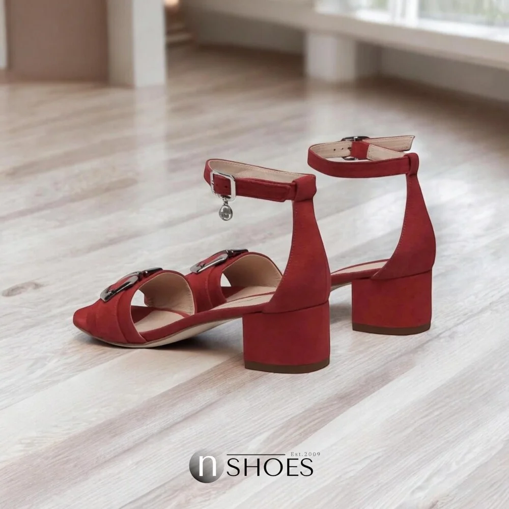 Women’s pink leather sandals Solo Femme 73412-01-L57/000-07-00