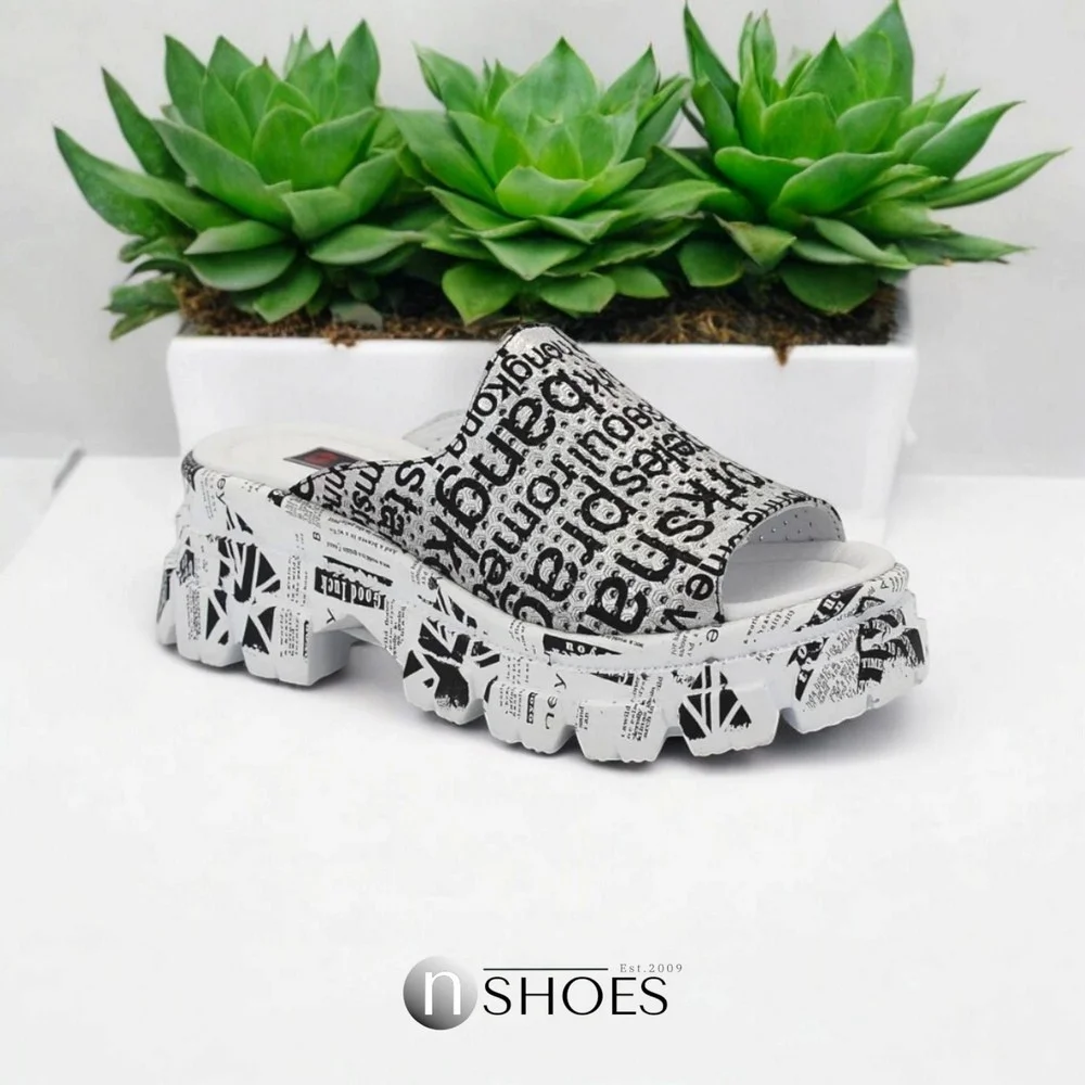 Шлепанцы женские белые Evromoda (Турция) модель 4977