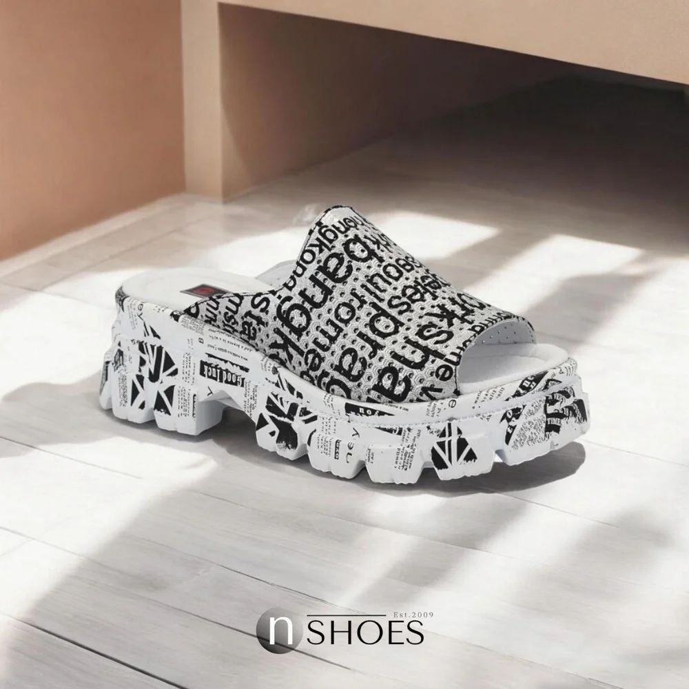 Шлепанцы женские белые Evromoda (Турция) модель 4977