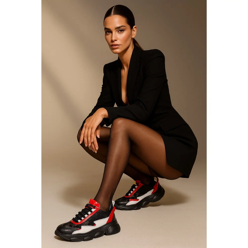 Жіночі шкіряні кросівки Gold Deer 208-20515-R2 4980