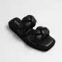 Slippers female black Magza (Turkey) model 4988