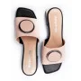 Slippers female beige Evromoda (Turkey) model 4992