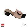Slippers female beige Evromoda (Turkey) model 4992