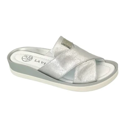 Flippers Women's Silver La Via Poland 4403-7 5025 Flippers Women's Silver La Via Poland 4403-7 5025