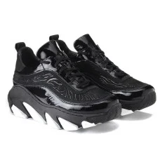 Sneakers women's black Simen Poland 3721A czarni 5033