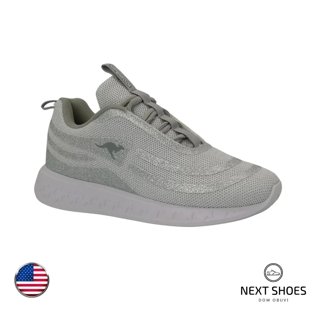 Sneakers female silver Kangaroos  (USA) smodel 5044