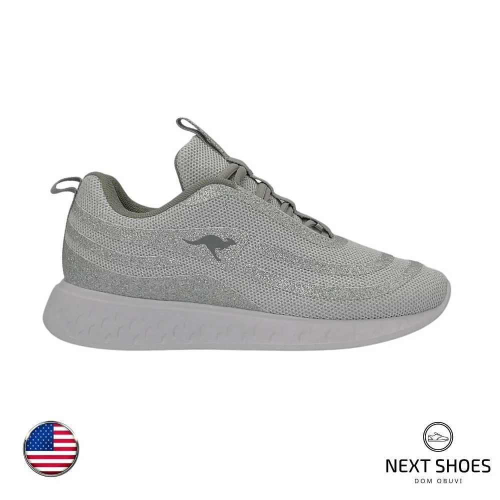Sneakers female silver Kangaroos  (USA) smodel 5044