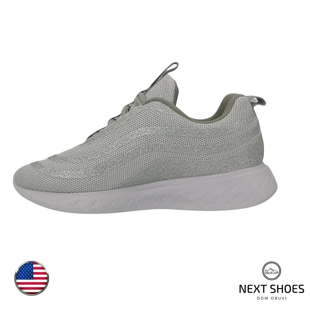 Sneakers female silver Kangaroos  (USA) smodel 5044