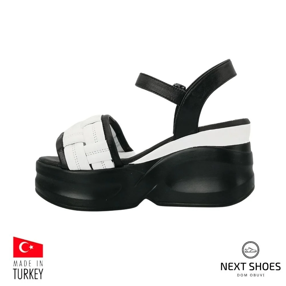 Sandals female white Ripka (Turkey) model 5048