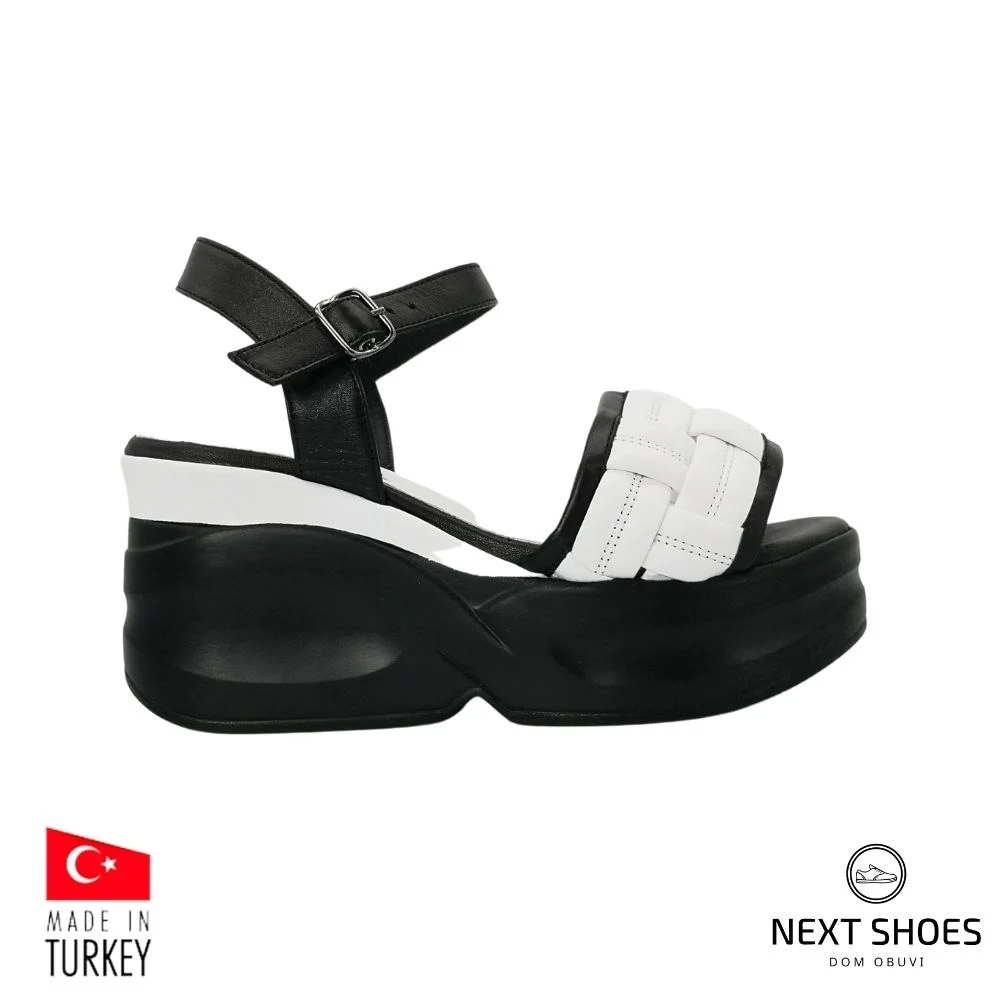 Sandals female white Ripka (Turkey) model 5048